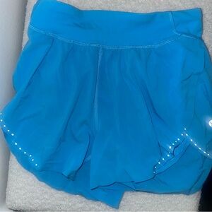 Lululemon blue fast and free shorts
